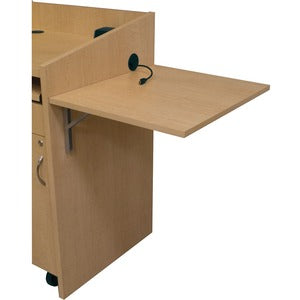 Middle Atlantic L2 Series Flip Shelf, 21" W, Grained Ebony Ash Melamine