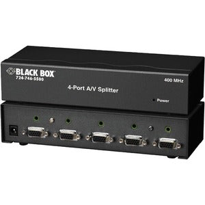 Black Box AC650A-4 4-Port Video Splitter - PEGASUSS 