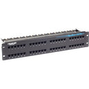 Black Box GigaBase CAT5e Patch Panel - 2U, Unshielded, 48-Port - PEGASUSS 