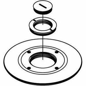 Wiremold RC9AM2STC Single-Service Furniture-Feed Poke-Thru Device Cover Assembly - PEGASUSS 