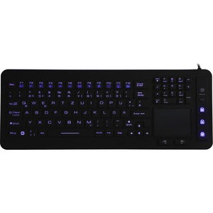 DSI WATERPROOF IP68 FULL SIZE LED BACKLIT KEYBOARD WITH TOUCHPAD - PEGASUSS 