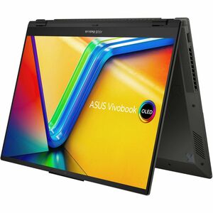 Asus Vivobook S 16 Flip OLED TN3604 TN3604YA-DS51T 16" Touchscreen Convertible 2 in 1 Notebook - WUXGA - AMD Ryzen 5 7530U - 8 GB - 512 GB SSD - Midnight Black - PEGASUSS 