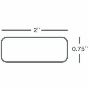 Wasp 2.00" x .75" Polyester TT labels, 1 roll, 6000 per roll, 8" OD - PEGASUSS 