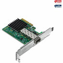 TRENDnet 10 Gigabit PCIe SFP+ Network Adapter, Convert A PCIe Slot Into A 10G SFP+ Slot, Supports 802.1Q, Standard & Low-Profile Brackets Included, Compatible With Windows & Linux, Black, TEG-10GECSFP - PEGASUSS 