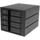 StarTech.com 4 Bay Aluminum Trayless Hot Swap Mobile Rack Backplane for 3.5in SAS II/SATA III - 6 Gbps HDD - PEGASUSS 