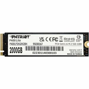 Patriot Memory P400 2 TB Solid State Drive - M.2 2280 Internal - PCI Express NVMe (PCI Express NVMe 4.0 x4) - PEGASUSS 