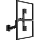 Chief Kontour K4 1x2 Vertical Dual Monitor Wall Mount - For Displays up to 24" - Black - PEGASUSS 
