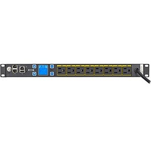 Eaton Metered Input rack PDU, 1U, 5-15P input, 10 ft cord, Single-phase, 100-127V, Outlets: (8) 5-15R - PEGASUSS 