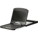 Aten 1U Ultra Short Depth Single Rail WideScreen LCD Console (USB / VGA)-TAA Compliant - PEGASUSS 