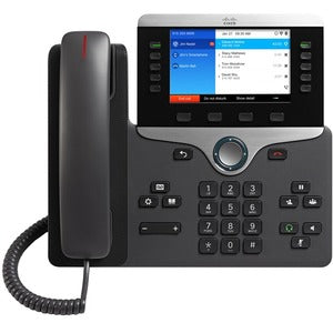 Cisco 8861 IP Phone - Corded/Cordless - Corded - Bluetooth - Wall Mountable, Desktop - Black - PEGASUSS 