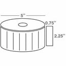 Wasp 2.25" x .75" Direct Thermal Labels, 4 rolls, 2300 per roll, 5" OD - PEGASUSS 