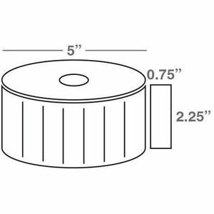 Wasp 2.25" x .75" Direct Thermal Labels, 4 rolls, 2300 per roll, 5" OD - PEGASUSS 
