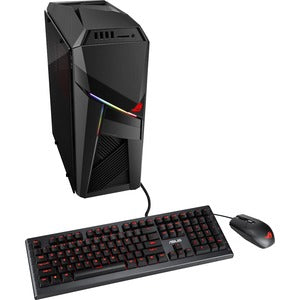 Asus ROG Strix GL12 GL12CX-XB991 Gaming Desktop Computer - Intel Core i9 9th Gen i9-9900K - 32 GB - 1 TB SSD - Tower - Iron Gray - PEGASUSS 