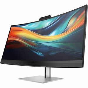 HP 740pm 40" Class Webcam 5K2K WUHD Curved Screen LED Monitor - 21:9 - Black, Silver - PEGASUSS 