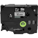 Brother HGES9515PK Black on Matte Silver Extra-Strength Adhesive Label Tape - PEGASUSS 