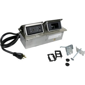 Wiremold Cord Ended deQuorum Dual Flip-Up Unit - PEGASUSS 