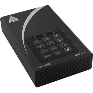 Apricorn Aegis Padlock DT 16 TB Hard Drive - External - TAA Compliant - PEGASUSS 