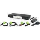 IOGEAR 4-Port 4K Dual View DisplayPort KVMP with USB 3.0 Hub and Audio (TAA) - PEGASUSS 