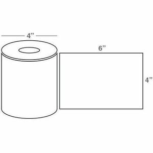 Wasp 4.0" x 6.0" TT labels, 4 rolls, 250 per roll, 5" OD - PEGASUSS 
