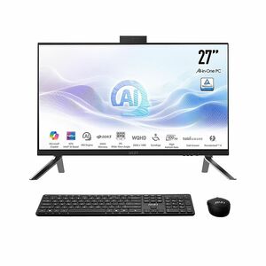 MSI Modern AM273Q AI MODERN AM273Q AI 1UM-040US All-in-One Computer - Intel Core Ultra 5 125H - 16 GB - 1 TB SSD - 27" WQHD - Desktop - Black - PEGASUSS 