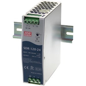 Black Box DIN Rail Industrial Power Supply - 120W, 24VDC - PEGASUSS 