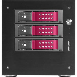 iStarUSA Compact Stylish 3x 3.5" Hotswap Trayless mini-ITX Tower