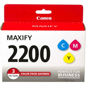 Canon PGI-2200 CMY Original Inkjet Ink Cartridge - Yellow, Cyan, Magenta - 3 Pack - PEGASUSS 