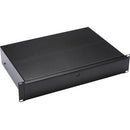 Sanus Component Series AV Rack Drawer - 2RU Rack Drawer - Black - PEGASUSS 