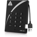 Apricorn Aegis Padlock A25-3PL256-S256 256 GB Solid State Drive - 2.5" External - Black - PEGASUSS 