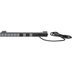 Sanus Component Series 12RU Rack Mounted Power Strip - Black - PEGASUSS 