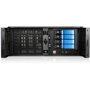 iStarUSA 4U Compact Stylish 4x3.5" Trayless Hotswap Rackmount Chassis