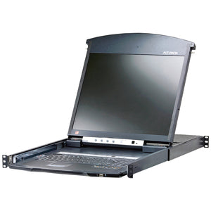 ATEN 8-Port 17in. Dual Rail CAT5 LCD KVM Over the Net-TAA Compliant - PEGASUSS 