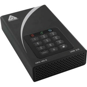 Apricorn Aegis Padlock DT FIPS ADT-3PL256F-2000 2 TB Desktop Hard Drive - 3.5" External - Black - PEGASUSS 
