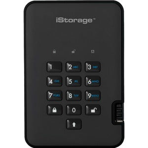 iStorage diskAshur2 SSD 4 TB Secure Portable Solid State Drive | Password protected |Dust/Water Resistant | Hardware encryption. IS-DA2-256-SSD-4000-B - PEGASUSS 