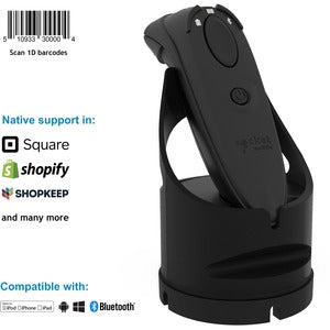 Socket Mobile DuraScan&reg; D700, Linear Barcode Scanner, Black & Charging Dock - PEGASUSS 