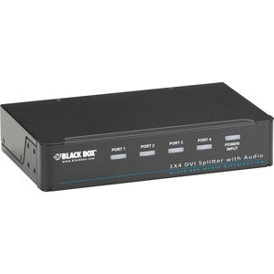 Black Box DVI-D Splitter with Audio and HDCP, 1 x 4 - PEGASUSS 