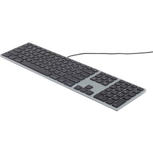 Matias RGB Backlit Wired Aluminum Keyboard for Mac - Space Gray - PEGASUSS 