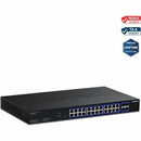 TRENDnet 28-Port Multi-Gig Web Smart Switch, TEG-3284WS, 24 x 2.5G Ports, 4 x 10G SFP+ Ports, Remote Cloud Management, NDAA TAA Compliant, 200Gbs, Lifetime Protection - PEGASUSS 