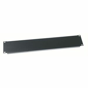 Middle Atlantic 2RU Blank Rack Panel - Steel and Flanged Blank Panel - Flat Black Powder Coat - PEGASUSS 