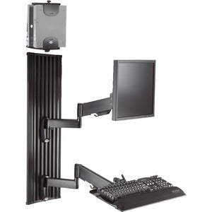 Chief All-In-One 10-30" Monitor Arm Workstations for LCD Displays - Black - PEGASUSS 