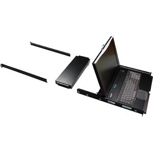 Black Box KVM Tray With Keyboard, Touchpad, And LCD Monitor - PEGASUSS 
