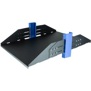 Rack Solutions 3U 2Post Adjustable Center Mount Solid Shelf 29in (D) - Flanged Down - PEGASUSS 