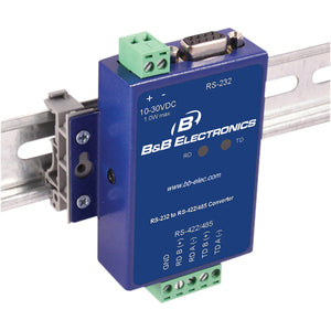 B+B SmartWorx Isolated RS-232 To RS-422/485 Panel Mount Converter - PEGASUSS 