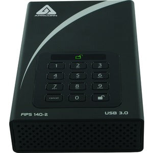Apricorn Aegis Padlock DT FIPS ADT-3PL256F-8000 8 TB Desktop Hard Drive - 3.5" External - PEGASUSS 
