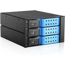 iStarUSA BPN-DE230HD Drive Enclosure for 5.25" - Serial ATA/600 Host Interface Internal - Black, Blue - PEGASUSS 