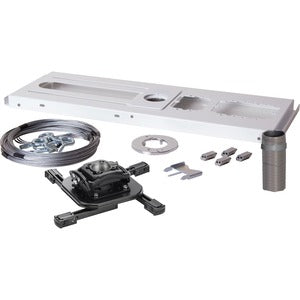 Chief RPA Universal Projector Kit - Includes Projector Mount, 6" Fixed Column, and Ceiling Kit - White - PEGASUSS 