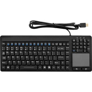 DSI Waterproof IP68 Wired Keyboard with Built-in Touchpad - PEGASUSS 