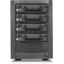 RAIDage JAGE5BT4HD-TG Drive Enclosure 12Gb/s SAS, SATA/600 - Mini-SAS HD Host Interface Tower - Black - PEGASUSS 