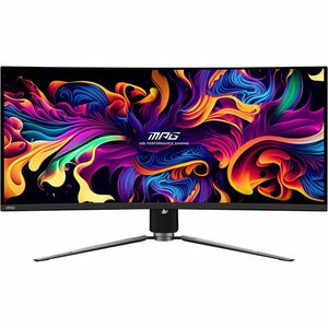 MSI 341CQPX QD-OLED 34" Class UW-QHD Curved Screen Gaming OLED Monitor - 21:9 - Black - PEGASUSS 