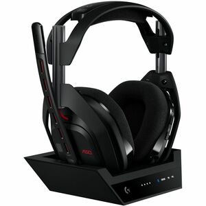 Logitech G Astro A50 LIGHTSPEED Wireless Gaming Headset + Base Station (Gen 5), PRO-G GRAPHENE, 3-System Switching, USB-C to Xbox, PS5, PC/Mac or Nintendo Switch, Bluetooth - Black - PEGASUSS 
